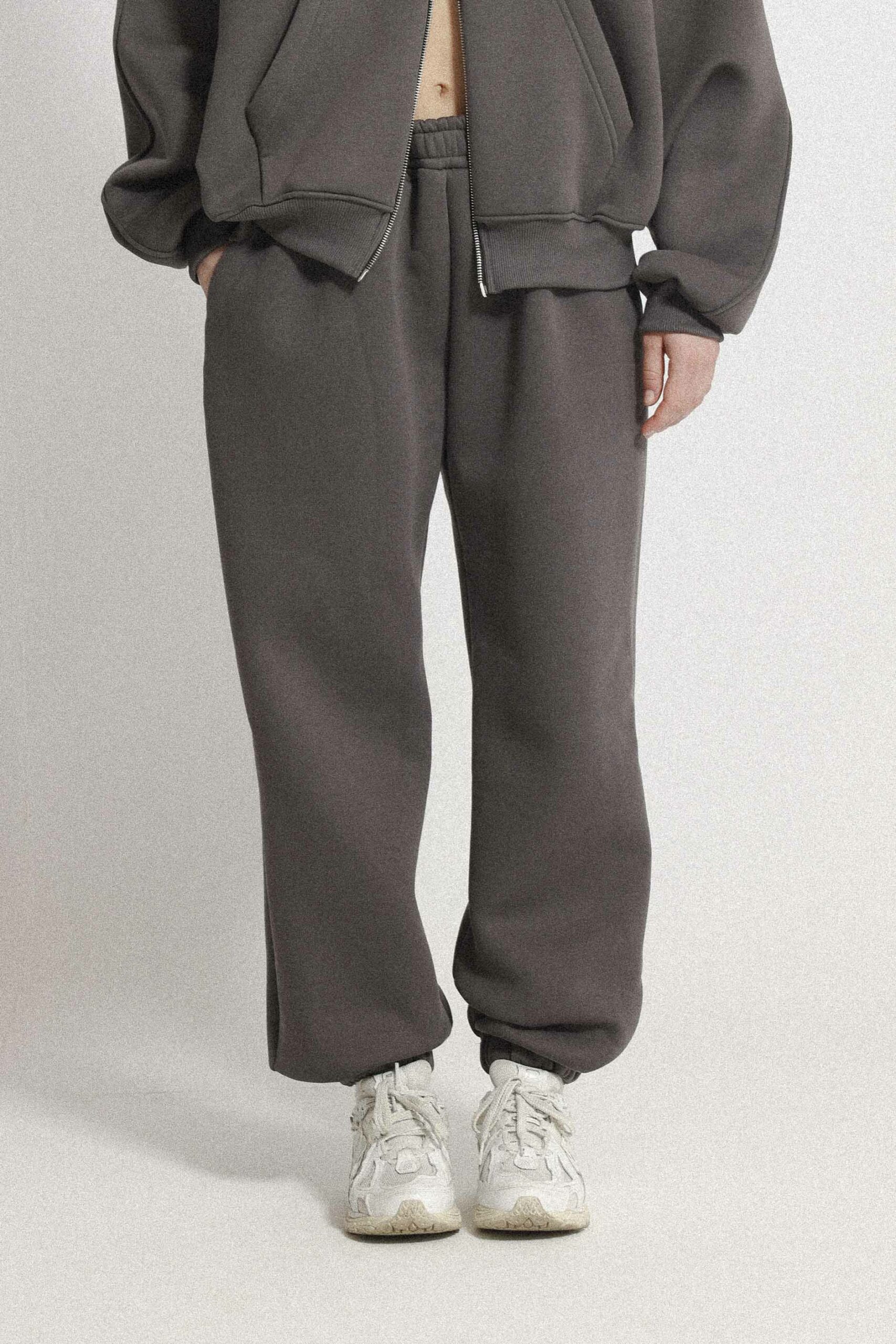 retro dark grey baggy sweatpants – STALKER ANGEL